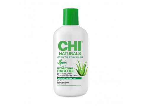 CHI CARE NATURALS Drėkinantis plaukų gelis su aloe vera ir hialurono rūgštimi, 177 ml